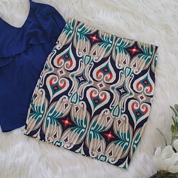 NEW Tart Collections Lucia Ikat Pencil Skirt - Picture 3 of 11